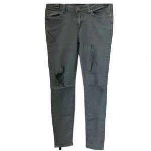 Angel kiss distressed ripped skinny jeans grey denim Size 5